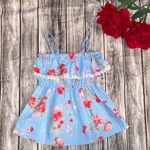 Beautiful blue flower dress